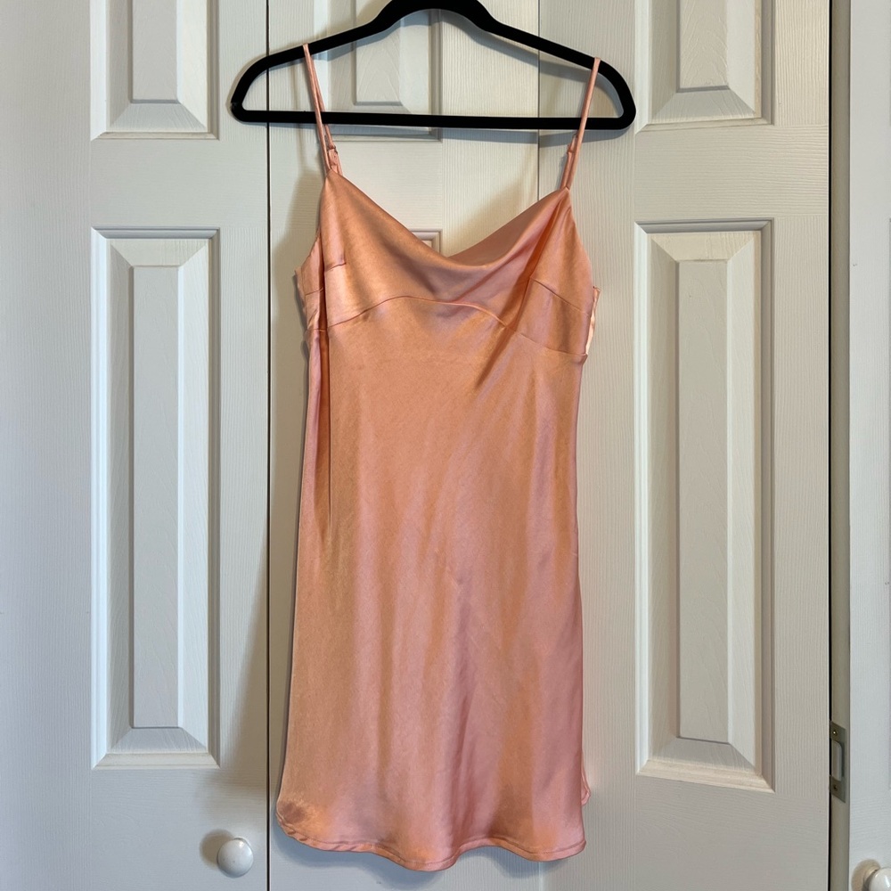 Princess Polly Pink Satin Slip Dress